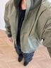 杉努外套男春秋季美式飛行員cleanfit立領(lǐng)復古短款工裝休閑棒球服夾克 J5232黑色 XL 曬單實(shí)拍圖