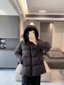 江南布衣（JNBY）【白月光】商場(chǎng)同款25冬新品羽絨服A型寬松側拉鏈5X0C10110 001/本黑（批次一） S 曬單實(shí)拍圖