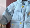 巴拉巴拉嬰兒羽絨服男童冬季短款寶寶外套保暖舒適休閑洋氣清新潮 牛仔藍80312 80 曬單實(shí)拍圖