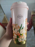 歐品緣梵高女學(xué)生吸管冰霸保溫杯高顏值不銹鋼咖啡網(wǎng)紅簡(jiǎn)約情侶水杯 夾竹桃500mL 不銹鋼杯 曬單實(shí)拍圖