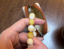石玥珠寶收藏級天然原礦蜜蠟單珠散珠配飾滿(mǎn)蜜雞油黃妖花白花蜜11-12mm 曬單實(shí)拍圖
