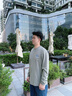 安踏大地之殼丨潮流滿(mǎn)印長(cháng)袖t恤男士秋季輕戶(hù)外寬松健身登山快干上衣 微熏綠-2 M (男170) 曬單實(shí)拍圖