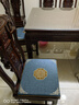 華幔盛庭紅木椅子坐墊茶椅墊座墊 陶然居深藍 多麗絲麻(含3cm海綿)45*38cm 曬單實(shí)拍圖