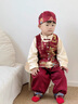 G.DUCKKIDS小黃鴨一周歲衣服男寶寶抓周禮服中國風(fēng)唐裝兒童百日宴套裝春秋季 亭臺周歲服四件套 80 7-11月(建議寶寶75-85cm)cm 曬單實(shí)拍圖