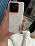暴走適用小米14手機殼 小米14保護套 磁吸柔砂膚感透色輕薄簡(jiǎn)約撞色硬殼保護殼 柔霧白 曬單實(shí)拍圖
