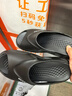 回力男款運動(dòng)拖鞋男士厚底防滑耐磨夏季外穿夏天戶(hù)外沙灘男式男鞋 黑色（柔軟回彈） 40-41 曬單實(shí)拍圖