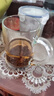 樂美雅家用泡茶玻璃杯透明觀山帶把茶杯耐熱水杯果汁杯扎啤杯 班尼450ml【杯+蓋】 曬單實(shí)拍圖