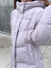 波司登（BOSIDENG）25新款冬季羽絨服女短款連帽加厚90絨百搭保暖外套B250245128 淡丁香紫6113-趨勢推薦 S 160/88A 體重約100-110斤 曬單實(shí)拍圖