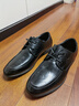 紅蜻蜓皮鞋男牛皮輕便百搭男士通勤低幫英倫風(fēng)正裝鞋WLA350601黑色38 曬單實(shí)拍圖