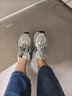 15MINS厚底銀色老爹鞋女夏季網(wǎng)鞋女透氣薄款小個(gè)子增高百搭運動(dòng)休閑女鞋 曬單實(shí)拍圖