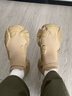 COSMICKISS襪子鞋男厚底飛織網(wǎng)鞋透氣男士透氣網(wǎng)面運(yùn)動(dòng)休閑百搭防滑襪子潮鞋 卡其色【41碼】 曬單實(shí)拍圖