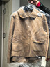 尚都比拉短款100%羊毛大衣女小個(gè)子秋冬休閑雙面毛呢外套 駝色 XL  曬單實(shí)拍圖