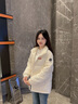 鴨鴨（YAYA）時空道宇系列羽絨服男2025新款情侶裝立領羽絨面包服外套S 青光黑色 L (175) 【適合130-150斤】 曬單實拍圖