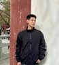 主意范（ZHUYIFAN）夾克男三防美式飛行春秋穿搭一整套立領(lǐng)棒球服外套短款工裝沖鋒衣 黑色夾克 L 110-130斤 曬單實(shí)拍圖