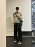 花花公子（PLAYBOY）鞋子男鞋2025秋季板鞋男士百搭休閑鞋男款運(yùn)動(dòng)鞋時(shí)尚黑色42 曬單實(shí)拍圖