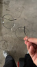 依視路（ESSILOR） 全視線(xiàn)變色鏡片灰變定制片T8系列1.60折射率第八代光學(xué)定制眼鏡 鈦+金屬-全框-4080SV-銀色 依視路鉆晶膜潔現片 曬單實(shí)拍圖