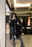 皮爾卡丹2025年新款冰晶紫大毛領工裝派克羽絨服女白鴨絨小個子外套 經(jīng)典黑配超大真貉子毛毛領 S 建議80-120斤 曬單實拍圖
