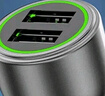 360車載充電器超級快充數(shù)據(jù)線套裝雙口USB 66W點煙器智能車充HC-69 一拖二轉換器 曬單實拍圖