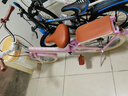 鳳凰（Phoenix）兒童自行車(chē)兒童6-10歲以上學(xué)生自行車(chē)兒童單車(chē)鳳凰兒童公主自行車(chē) 云朵粉色丨彩色輪胎+禮包 18寸【適合120-150cm】 曬單實(shí)拍圖