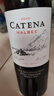 卡帝娜（Catena）馬爾貝克 紅葡萄酒 阿根廷進(jìn)口 750ml 單瓶裝2020年份中秋節送禮 曬單實(shí)拍圖