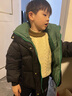 木木屋（mumuwu）品牌童裝兒童羽絨服男童冬裝保暖外套帥氣中小童面包服白鴨絨上衣 綠色 90 適合80-90年齡1-2歲左右 曬單實(shí)拍圖