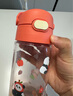 膳魔師（THERMOS）兒童水杯tritan便攜塑料直飲杯小學(xué)生開(kāi)學(xué)必備小熊貓水壺600ml紅 曬單實(shí)拍圖