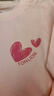 唐獅（TonLion）兒童純棉長袖T恤潮春秋男女童吊染漸變色上衣打底小衫 粉色 110 曬單實拍圖