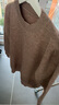 【撤柜精品】加厚羊毛衫質(zhì)感低領(lǐng)打底衫女秋冬洋氣內搭針織毛衣女 駝色 4XL 建議145-160斤】 曬單實(shí)拍圖