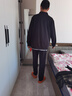 李寧（LI-NING）運(yùn)動(dòng)套裝男春秋季新款衛(wèi)衣衛(wèi)褲短袖三件套男女同款寬松休閑運(yùn)動(dòng)服 黑色(立領(lǐng)外套+白t+平口休閑褲) 2XL 曬單實(shí)拍圖