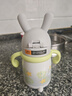 babycare兒童保溫杯嬰幼兒學(xué)飲寶寶吸管杯316L不銹鋼保溫杯幼兒園保溫水壺 贈直通吸嘴-把手款 星屑灰 300ml 曬單實(shí)拍圖