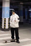 花花公子棉服男春秋冬季新款男士加絨加厚棉衣外套休閑防寒棉襖羽面包絨服 D209-白色【加絨款】 XL 【120-140斤】 曬單實(shí)拍圖