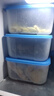 特百惠（Tupperware）保鮮盒700ML冷藏冷凍保鮮盒冰箱儲(chǔ)藏盒700ml藍(lán)色四件套 700ml六件套 曬單實(shí)拍圖