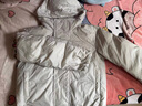 優(yōu)衣庫合作款/女裝男裝PUFFTECH空氣棉服連帽外套/秋冬新款480064 02 淺灰色 S 曬單實(shí)拍圖