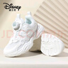 迪士尼（Disney）兒童跑步鞋男女童戶(hù)外春秋小白鞋中大童透氣運動(dòng)鞋 312雙網(wǎng)  37  曬單實(shí)拍圖