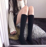 棉竹屋小腿襪子女春秋純棉2025新款爆款防滑不掉配小皮鞋黑白長(cháng)筒襪3雙 曬單實(shí)拍圖