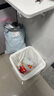 樸廚（PUCHU）垃圾桶廚房大號大容量無(wú)蓋家用客廳輕奢商用洗手間帶蓋餐飲衛生桶 無(wú)蓋奶油白30L無(wú)蓋正方形 曬單實(shí)拍圖