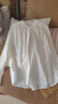 無印良品（MUJI） 女式 棉紗 長袖罩衫 女士襯衫襯衣內(nèi)搭女裝25年秋季BC2O7A5A 米白色 M （160/84A） 曬單實拍圖