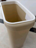 欣榮達衛生間縫隙垃圾桶帶蓋家用廚房夾縫無(wú)蓋長(cháng)方形垃圾簍廁所紙簍小號 長(cháng)方形杏色（熱賣(mài)款） 曬單實(shí)拍圖