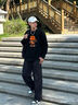 倉石一樹(shù) KAZUKI KURAISHI倉石一樹(shù)潮牌ins小熊圓領(lǐng)衛衣男士春秋季新款純棉寬松套頭上衣男 黑色 XL 曬單實(shí)拍圖