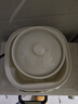 貝瑟斯 陶瓷碗燉盅 湯碗隔水燉盅內膽蒸蛋燕窩盅罐輔食碗帶蓋勺碟580ml 曬單實(shí)拍圖