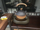 容山堂粗陶茶壺煮茶器茶具套裝泡茶壺燒水壺電陶爐圍爐煮茶碳爐酒精爐 祥云茶壺小悅黑胡桃電陶爐 780ml 曬單實(shí)拍圖