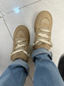 UGG秋季男士時(shí)尚雙色系帶街頭休閑板鞋 1169493MDSD|芥菜籽色 41 曬單實(shí)拍圖