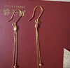 周六福5G工藝黃金耳線女流蘇耳飾生日禮物計(jì)價(jià)A0914069 一對(duì) 約2.38g  曬單實(shí)拍圖