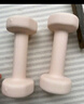Keep 彩色浸塑啞鈴 男女家用家庭健身肌肉塑形手臂輕重量櫻粉 1kg*2 曬單實(shí)拍圖