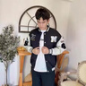 啄木鳥(niǎo)夾克外套男潮流美式棒球服夾克衫外套男休閑時(shí)尚立領(lǐng)戶(hù)外休閑開(kāi)衫 6555黑色 XL （建議130-150斤） 曬單實(shí)拍圖