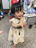 波步（BORBOON B）女寶寶夏裝中式旗袍裙子周歲禮服抓周嬰兒一歲公主女童連衣裙夏季 碎花連衣裙 80 曬單實拍圖