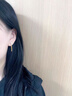京鑒和田玉晴水祥云珍珠耳環(huán)女S925銀耳鉤耳釘玉石耳飾青白玉如意耳墜 和田玉耳墜 曬單實(shí)拍圖