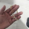 中國(guó)黃金（CHINA GOLD）桃花黃金手鐲女士99足金和田玉手鏈生日禮物送女朋友老婆 足金桃花和田玉半鐲【摯愛(ài)禮盒】紀(jì)念品 曬單實(shí)拍圖