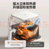 美的（Midea）蒸汽炎烤智能空氣炸鍋新款 上下雙熱源免翻面 透明可視大視窗家用大容量6.5L 智能電子觸控KZC6505 曬單實(shí)拍圖