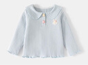 凡獵女童襯衫t恤春裝2026新款洋氣兒童襯衣小童百搭寶寶長(cháng)袖上衣 曬單實(shí)拍圖